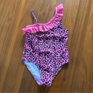 Girls LEOPARD swim suit bathing suit size 6 years